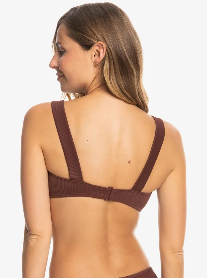 Roxy Bikinis Roxy Love The Coco V Bralette Bikini Top Bitter Chocolate 8211 Women