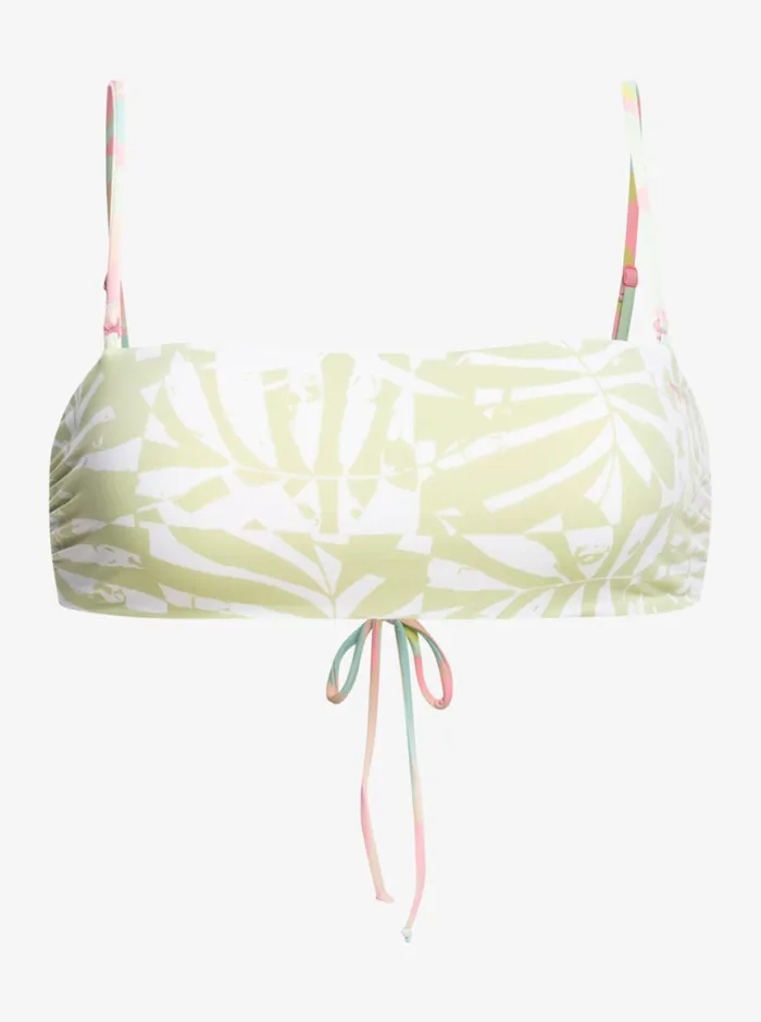 Roxy Bikinis Tropics Hype Reversible Bandeau Bikini Top Ambroisia Swirl Swim 8211 Women