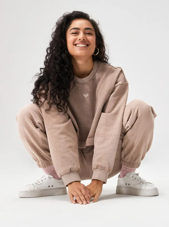 Roxy Fleece and Hoodies Surf Safari Sweatshirt Bitter Chocolate 8211 Women