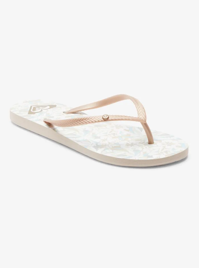 Roxy Flip Flops Bermuda Sandals Beige 8211 Women