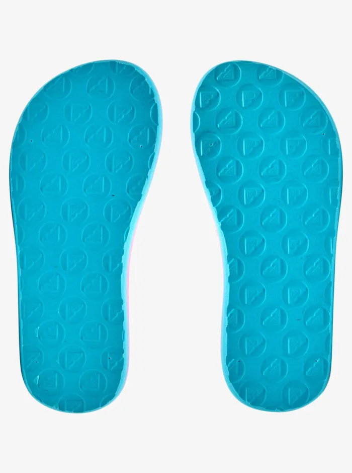 Roxy Shoes and Sandals Girl039s 416 Vista Loreto FlipFlops Whitenew Teal 8211 Women