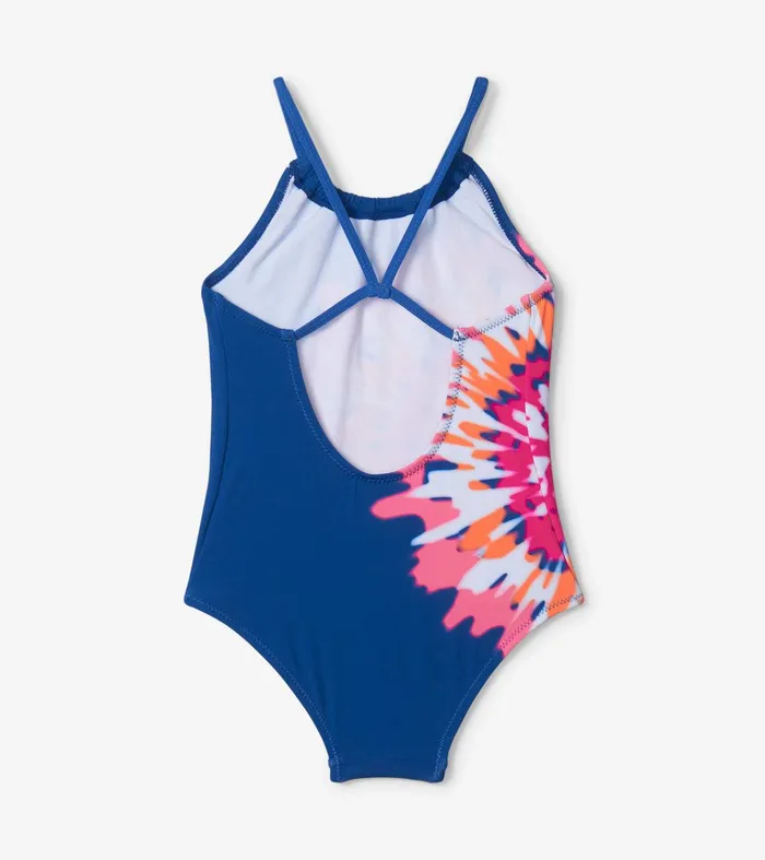 Shibori Tie Dye Gather Front Swimsuit Hatley