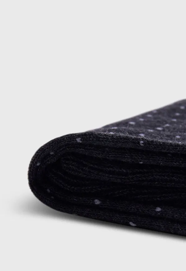 Socks Paulstuart Mens Pindot Dress Sock Black