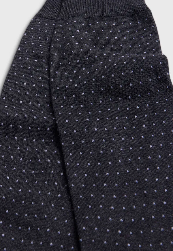 Socks Paulstuart Mens Pindot Dress Sock Black