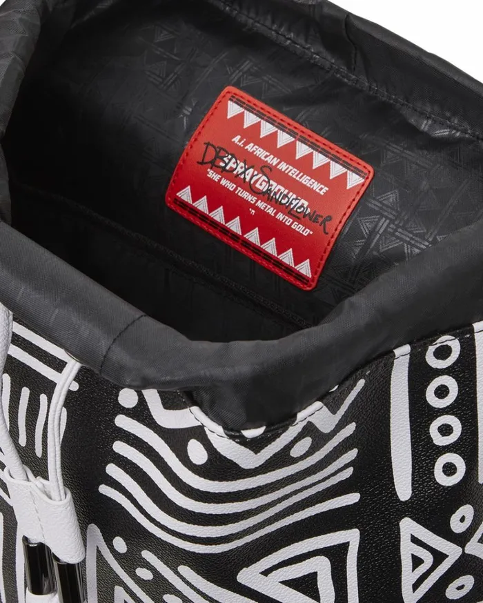 SPRAYGROUND AI8 AFRICAN INTELLIGENCE 8211 ORIGIN STORY MONTE CARLO Bags