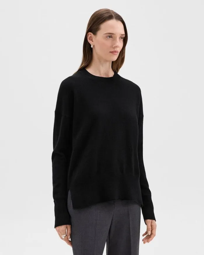 Sweaters Cardigans Women Theory Karenia Sweater In Cashmere Black