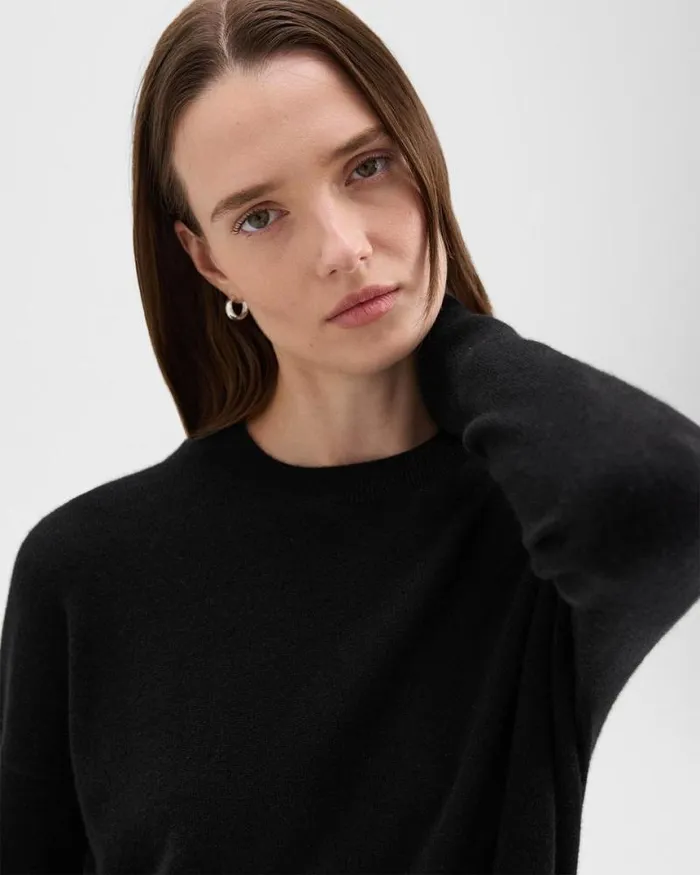 Sweaters Cardigans Women Theory Karenia Sweater In Cashmere Black