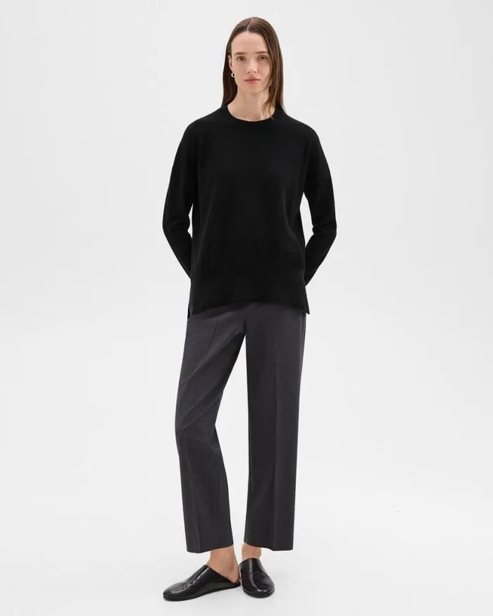 Sweaters Cardigans Women Theory Karenia Sweater In Cashmere Black