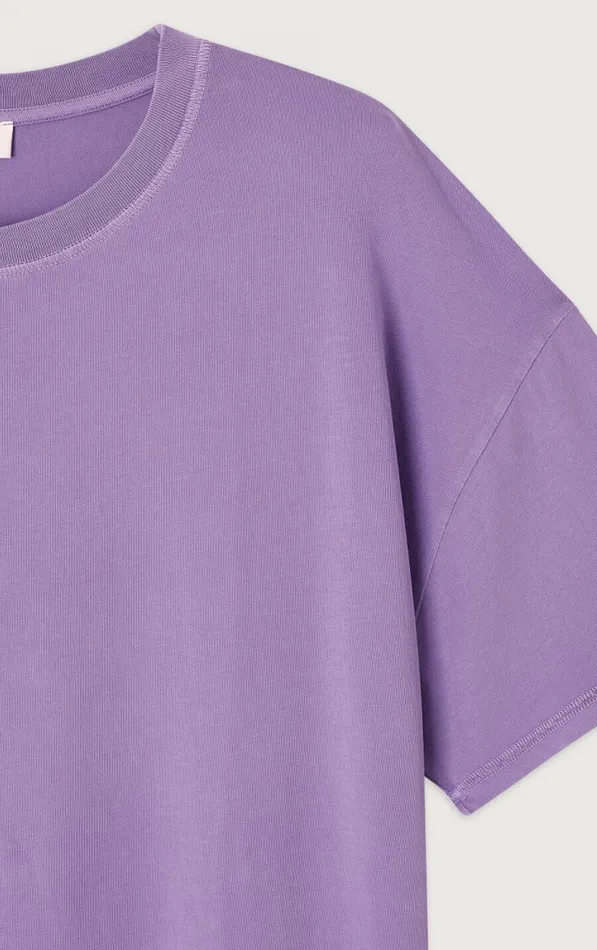 TShirt Pymaz Vintage Mauve Women American Vintage Short Sleeve TShirts