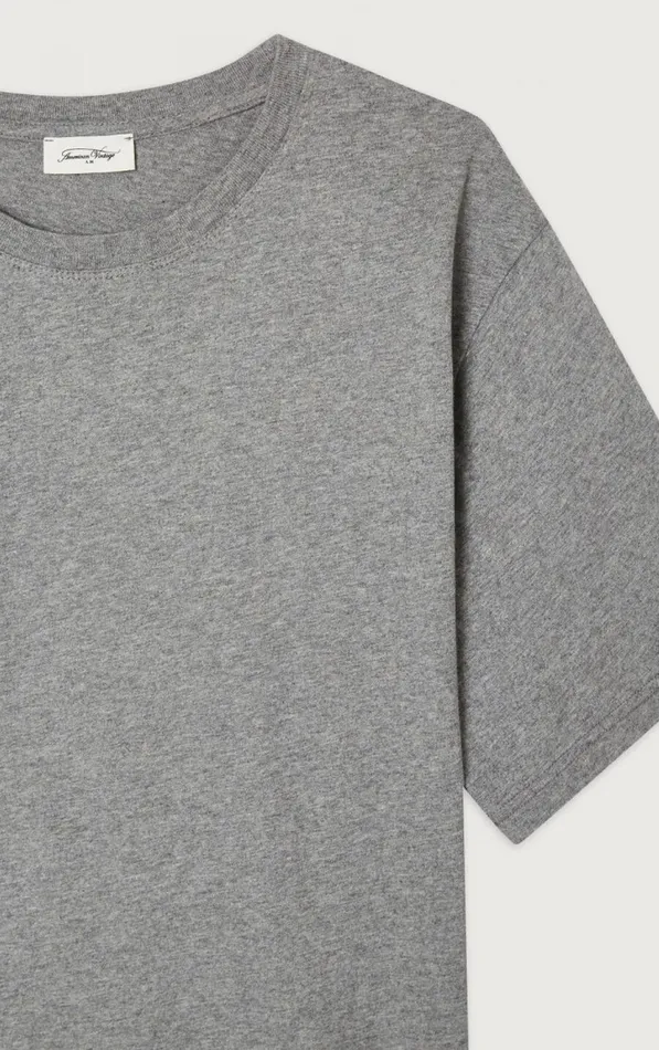 TShirt Vupaville Heather Grey Men American Vintage Short Sleeve TShirts