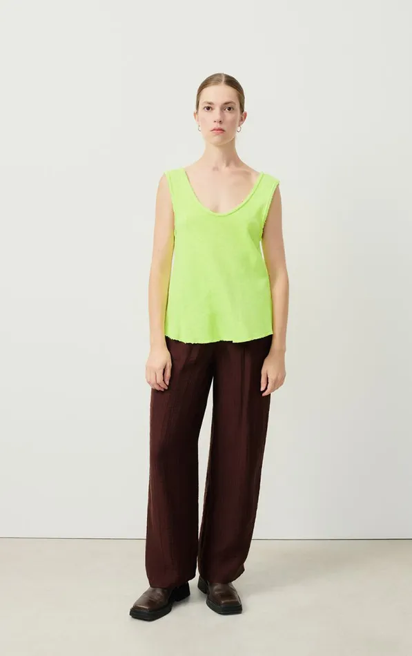Tank Top Sonoma Neon Yellow Women American Vintage Tops and Tanktops