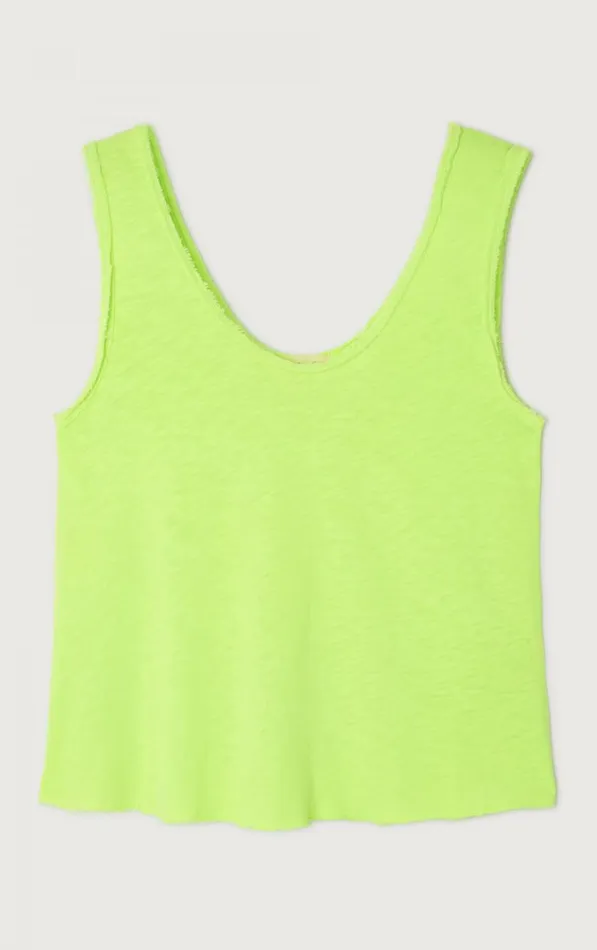 Tank Top Sonoma Neon Yellow Women American Vintage Tops and Tanktops