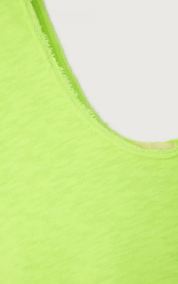 Tank Top Sonoma Neon Yellow Women American Vintage Tops and Tanktops