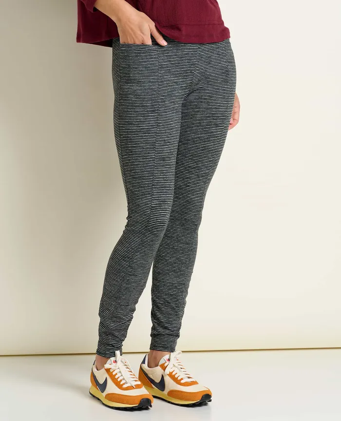 ToadandCo Loungewear and Sleep Women8217s Timehop Light Tight Black Marled Stripe