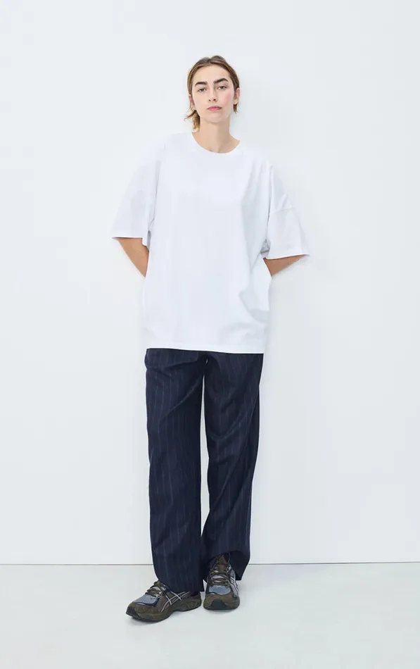 Trousers Dirow Navy Stripes Women American Vintage Trousers