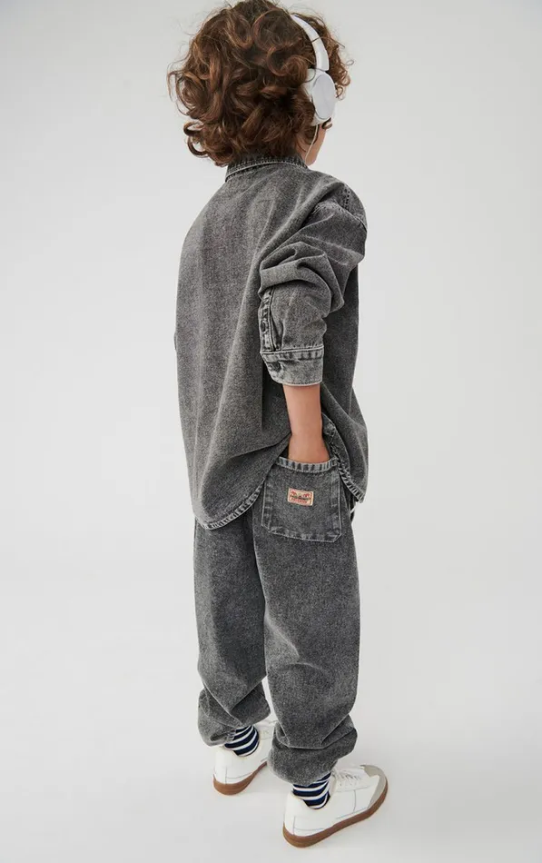 Trousers Jazy Grey Kids American Vintage Jeans