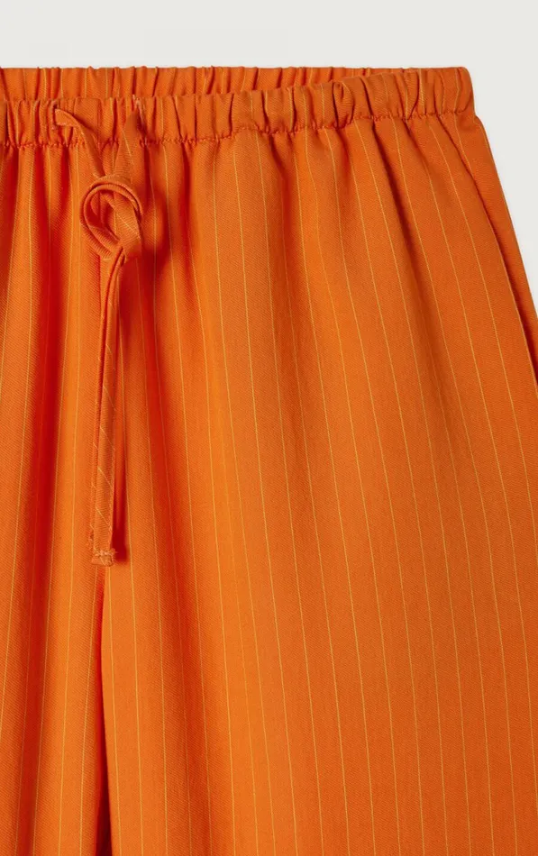 Trousers Okyrow Striped Cinnamon Women American Vintage Trousers