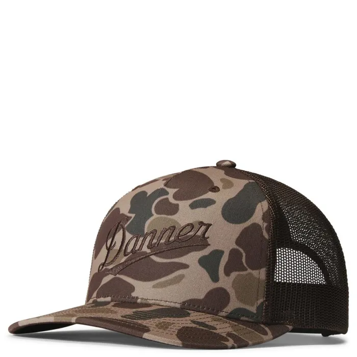 Trucker Cap Brown Duck Camo Men Danner Hats