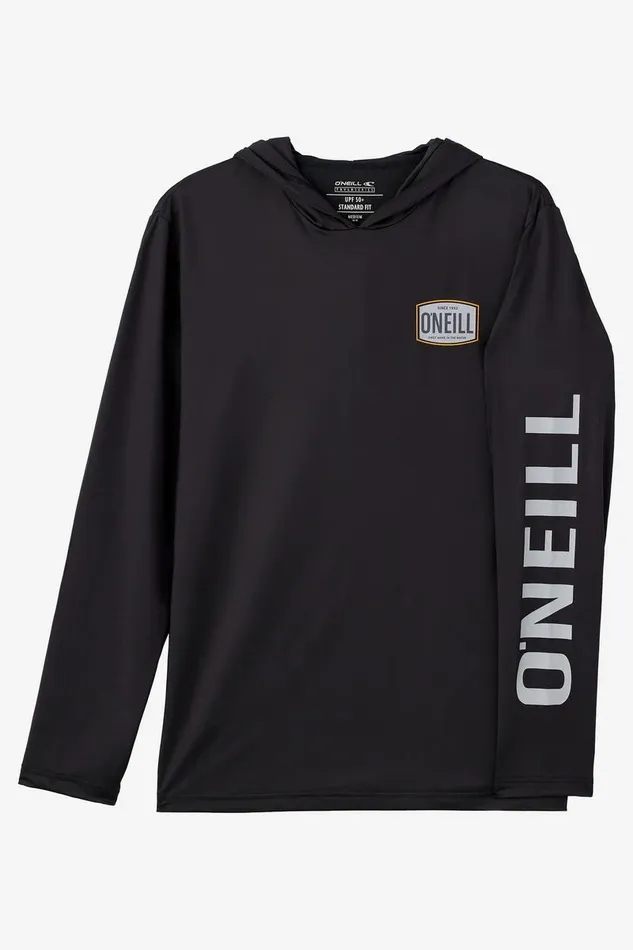 TRVLR UPF HOODED SNAP LONG SLEEVE PULLOVER Black Men O039NEILL Featured