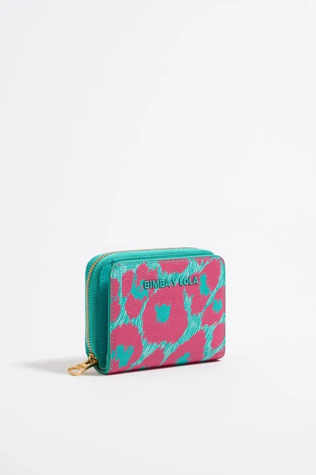 Turquoise Leopard Flap Purse Leopard Turquoise Women Bimba Y Lola Wallets And Coin Purses