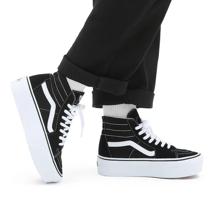 Vans HiTop Shoes Women Sk8Hi Tapered Stackform Shoes Black