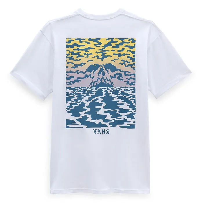 Vans Tshirts and Tanks Men Doom Volcano TShirt White