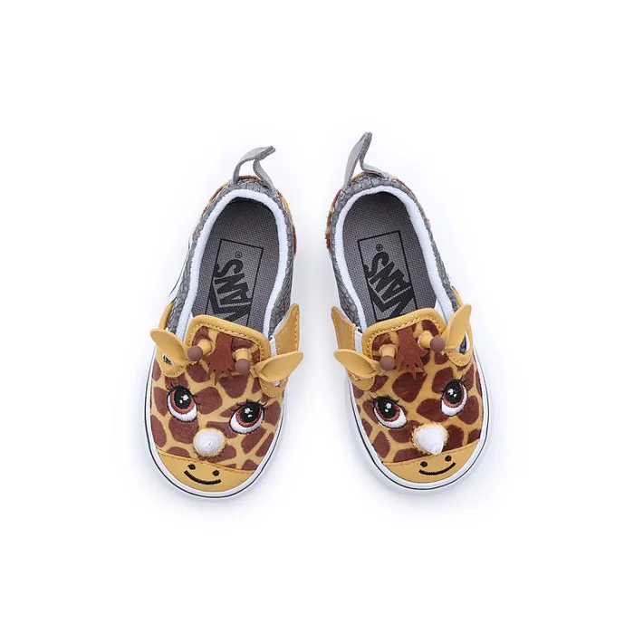 Vans View All Kids Toddler SlipOn V Rinoceraffe Shoes 14 Years Beige