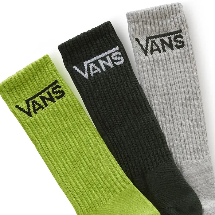 Vans View All Men Classic Crew Socks 3 Pairs Green