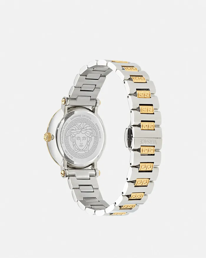 Versace Greca Sphere Watch Silvergold Women Watches