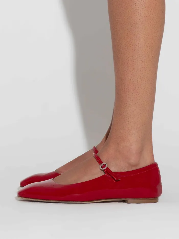Women Aeyde UMA Cranberry Mary Jane Flat Aeyde Flats