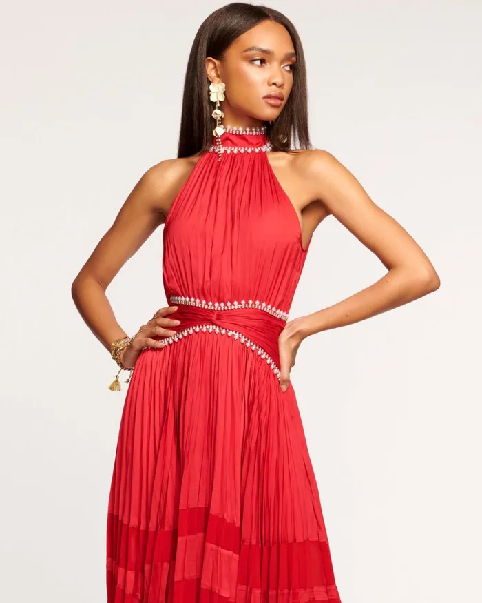 Women Alora Embellished Midi Dress Navy Ramy Brook Dresses Women Alora Embellished Midi Dress Navy Ramy Brook Dresses