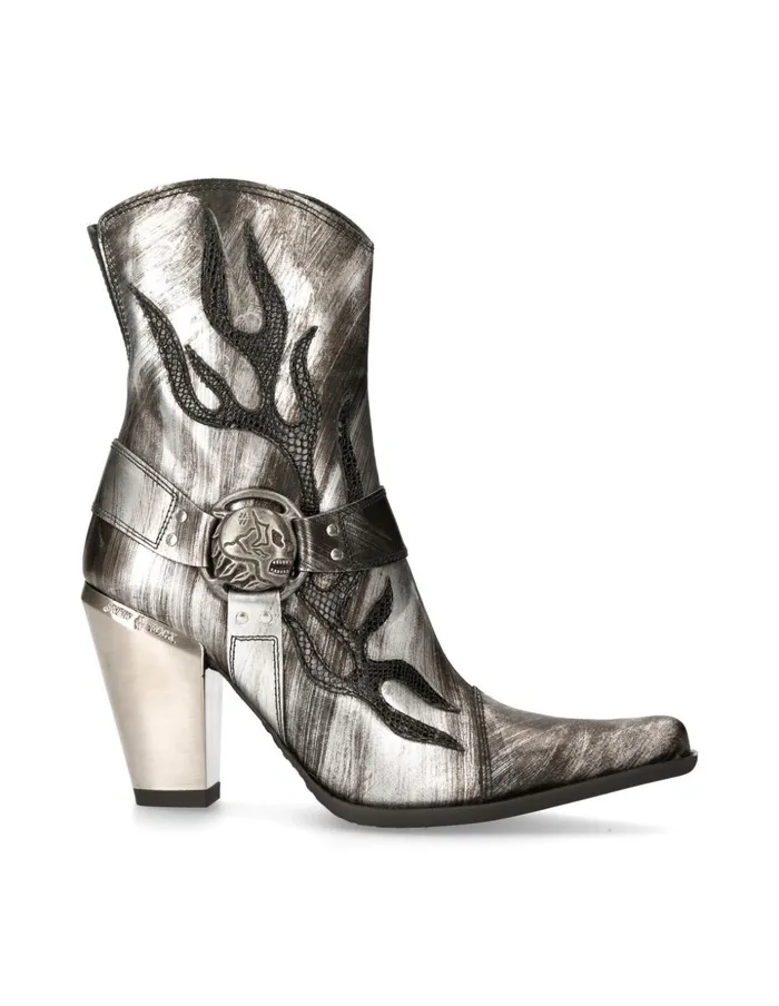 Women Ankle Boot Bull M7919bC11 New Rock Heels