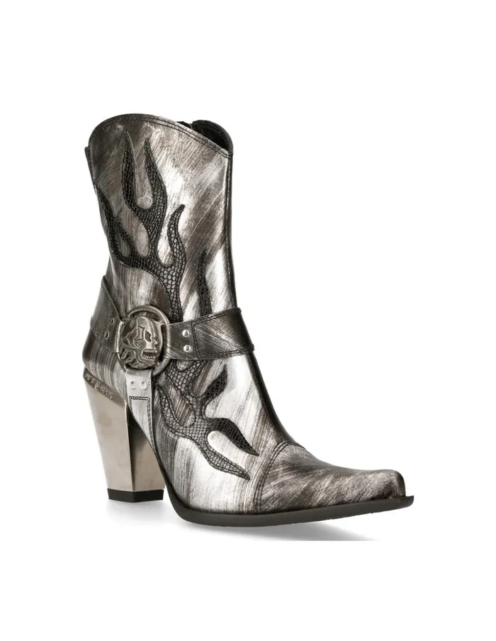 Women Ankle Boot Bull M7919bC11 New Rock Heels