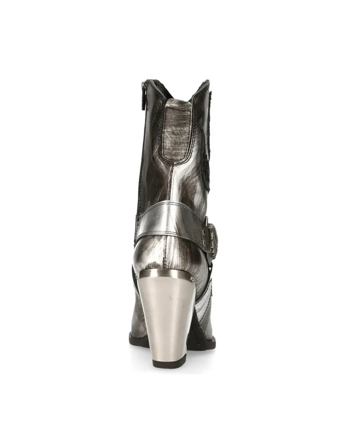 Women Ankle Boot Bull M7919bC11 New Rock Heels