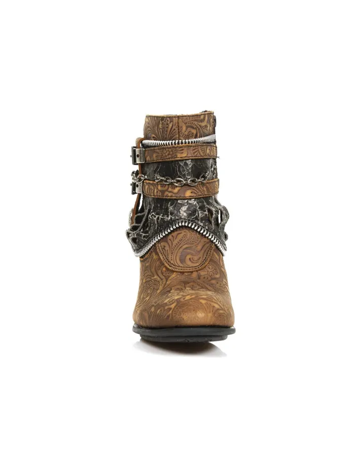 Women Ankle Boot Texas MTx002C12 New Rock Heels