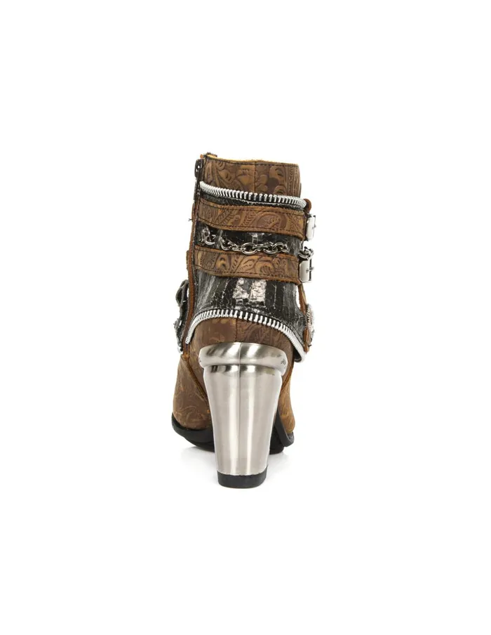 Women Ankle Boot Texas MTx002C12 New Rock Heels