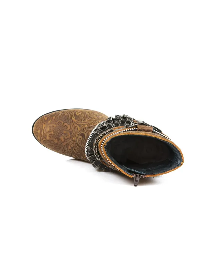 Women Ankle Boot Texas MTx002C12 New Rock Heels