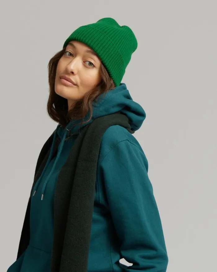 Women Beanies Colorful Standard Merino Wool Beanie Oxblood Red