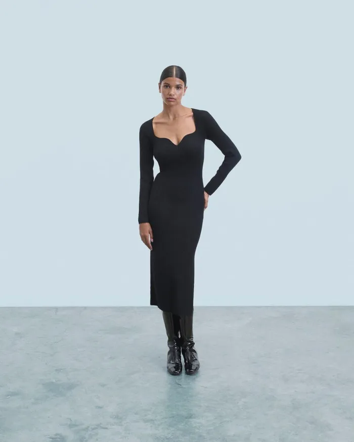 Women Dresses and Jumpsuits From Future Long Sleeve Sweetheart Neckline Long Dress Black Women Dresses and Jumpsuits From Future Long Sleeve Sweetheart Neckline Long Dress Black