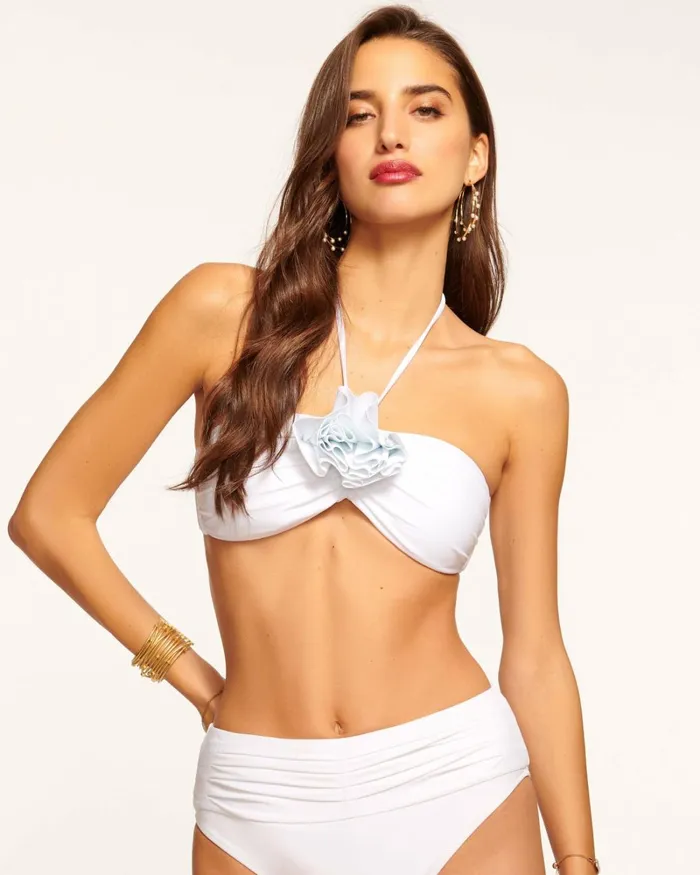 Women Ellen Halter Bikini Top Orangeade Ramy Brook Swimwear