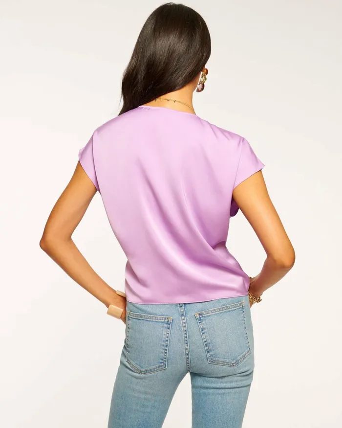 Women Hazel Front Tie Top Navy Ramy Brook Tops