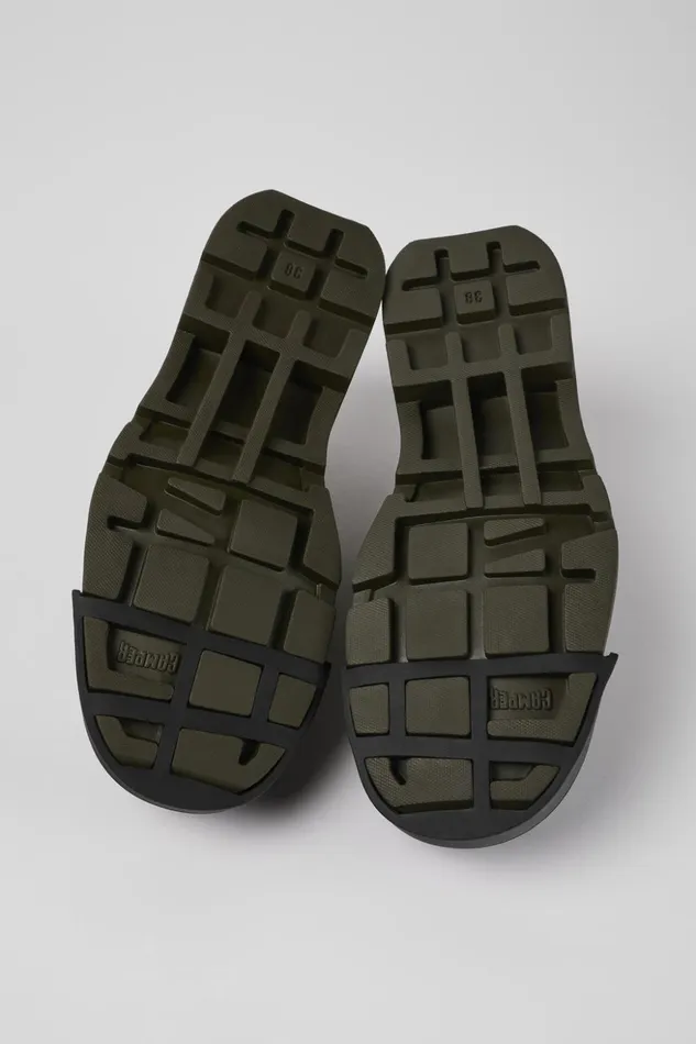 Women Junction Green Nubuck Wallabee Camper Formal Shoes
