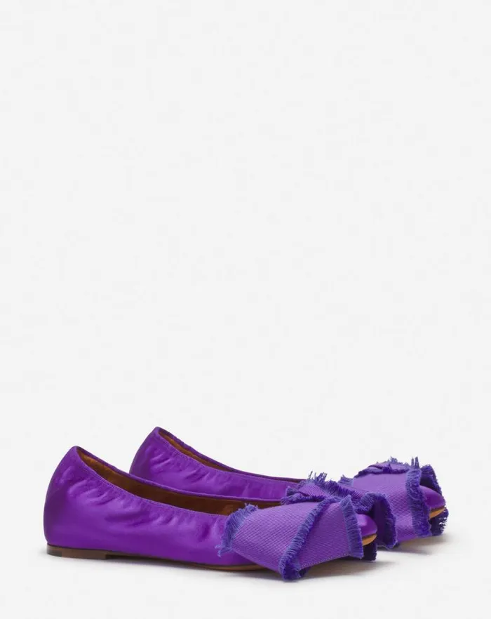 Women Lanvin Ballerinas Ballerina Flat With A Satin Bow Anemone