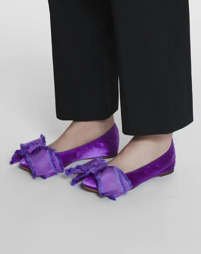 Women Lanvin Ballerinas Ballerina Flat With A Satin Bow Anemone