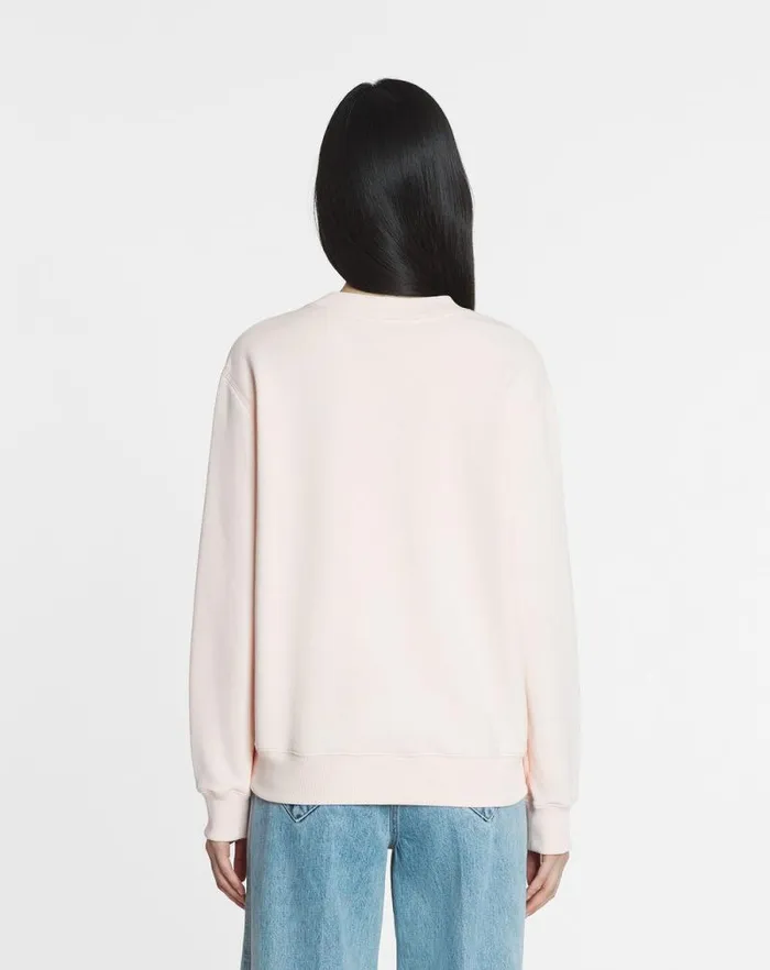 Women Lanvin TShirts and Sweatshirts Lanvin Embroidered Sweatshirt Powder Pink
