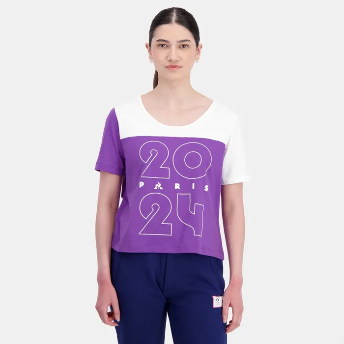 Women Le Coq Sportif Tshirts Polos Shirts And Tops Paris 2024 TShirt