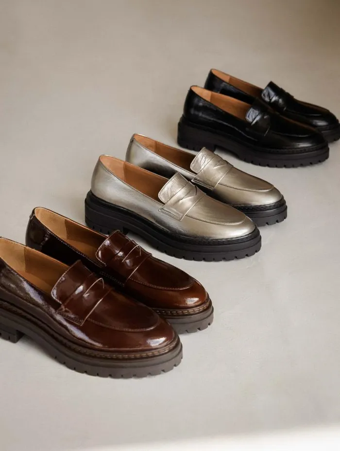 Women Loafers and Derbies Bobbies Amalia Ganache