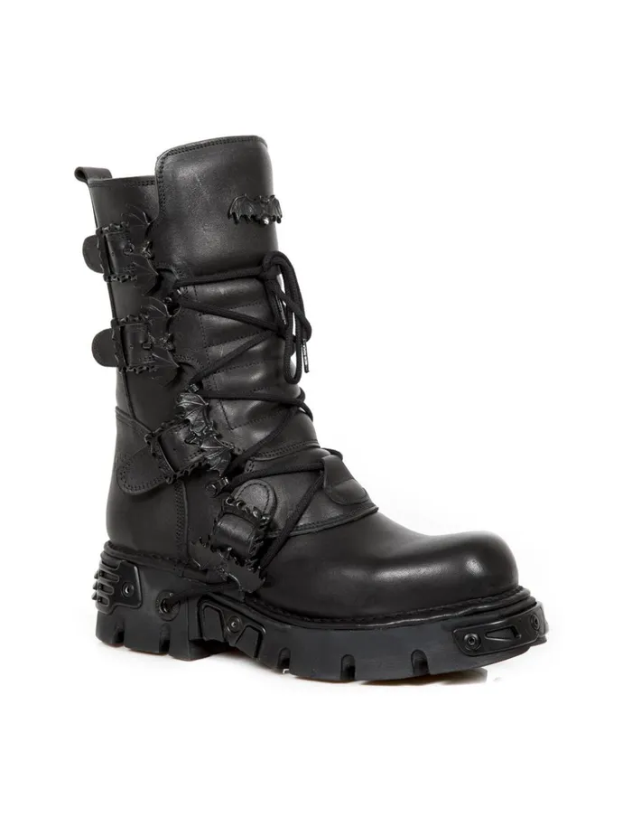 WomenMen Ankle Boot Metallic M1520C2 New Rock Boots