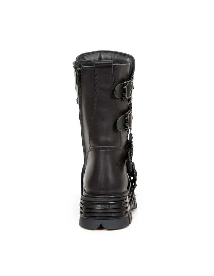 WomenMen Ankle Boot Metallic M1520C2 New Rock Boots