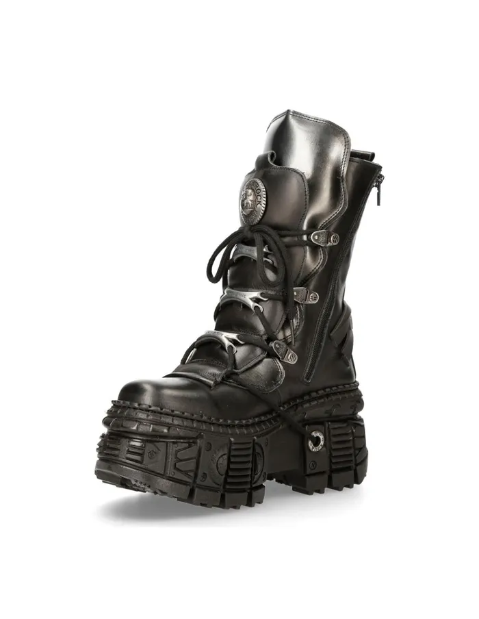 WomenMen Ankle Boot Tank MWall130C1 New Rock Boots WomenMen Ankle Boot Tank MWall130C1 New Rock Boots